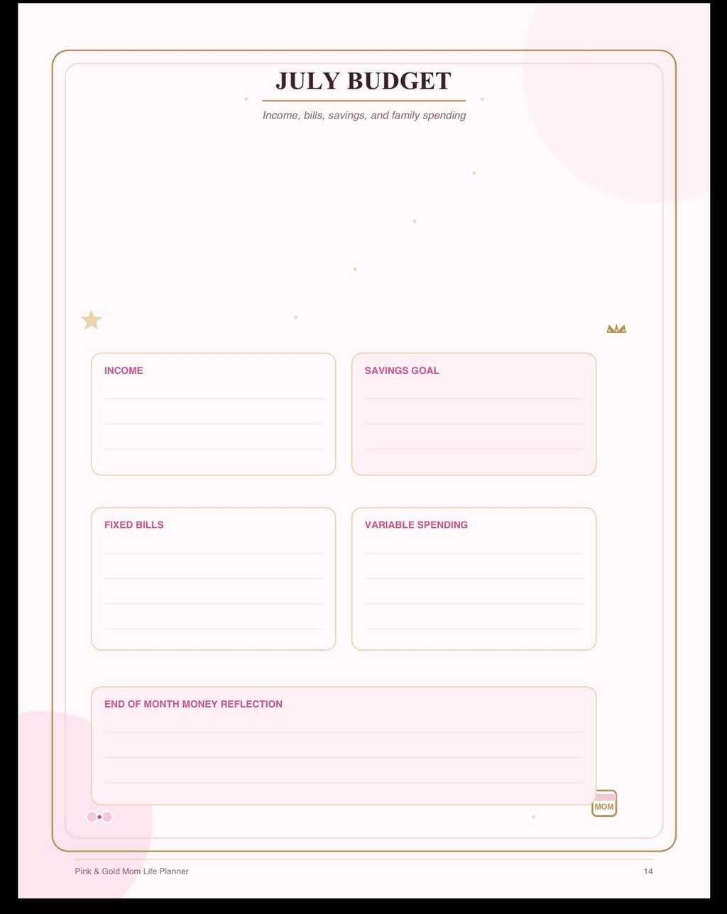 Mom Life Planner